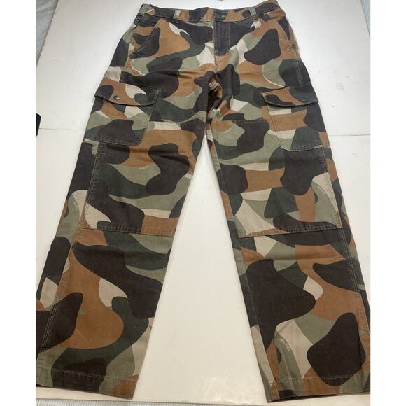NWOT Genuine Dickies Duck Canvas Camo Cargo Trousers Men’s 32x32 Work Pants - Picture 2 of 8